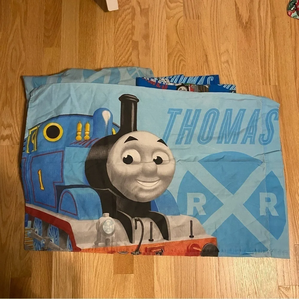 Thomas Tank Engine Bedding Sheet Toddler Twin Fitted Flat Pillow Case Vintage